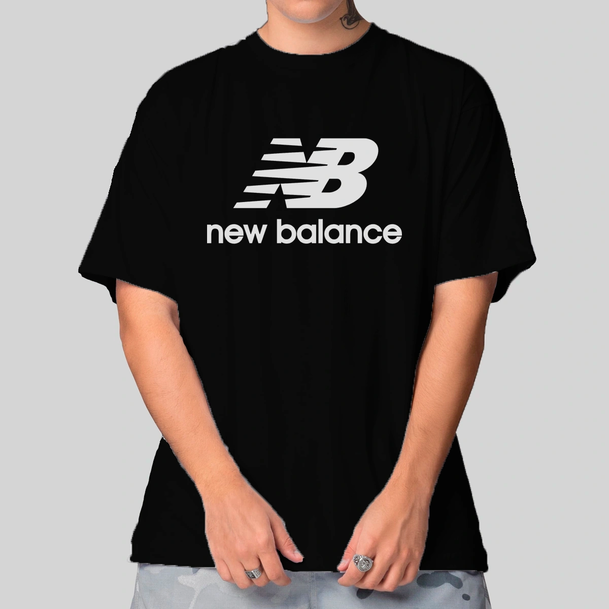 Camiseta Masculina Oversized New Balance - Imagem 4