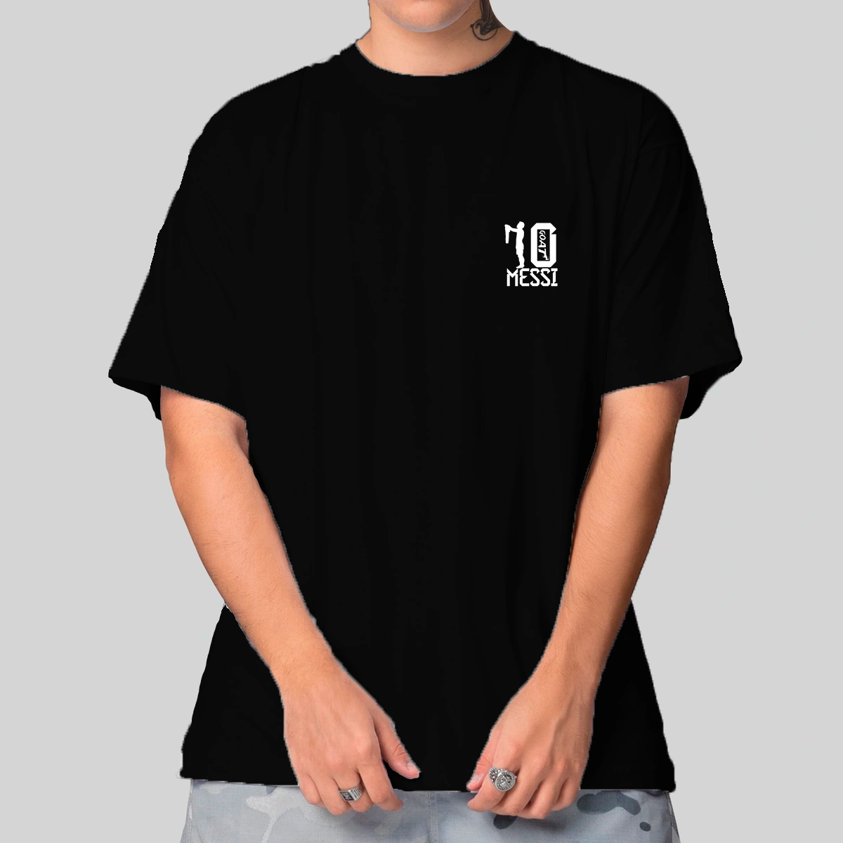Camiseta Masculina Oversized Messi - Imagem 2