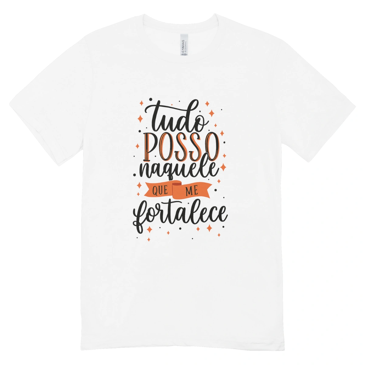 Camisa Feminina Baby Look Naquele Que Me Fortalece