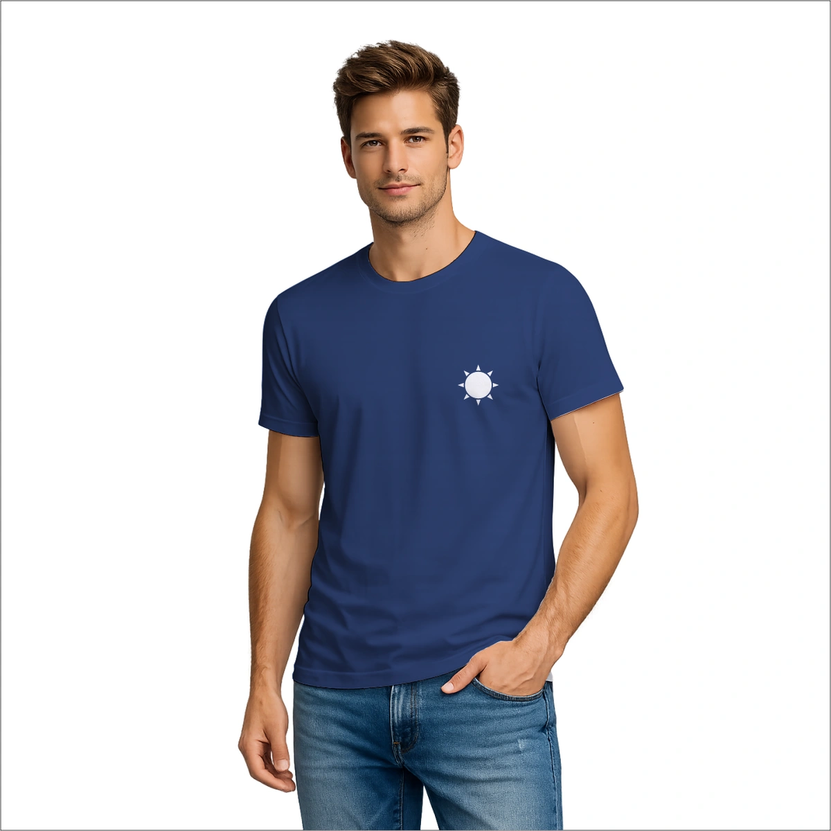 Camiseta Masculina Dia dos Namorados Metade Sol - Imagem 12