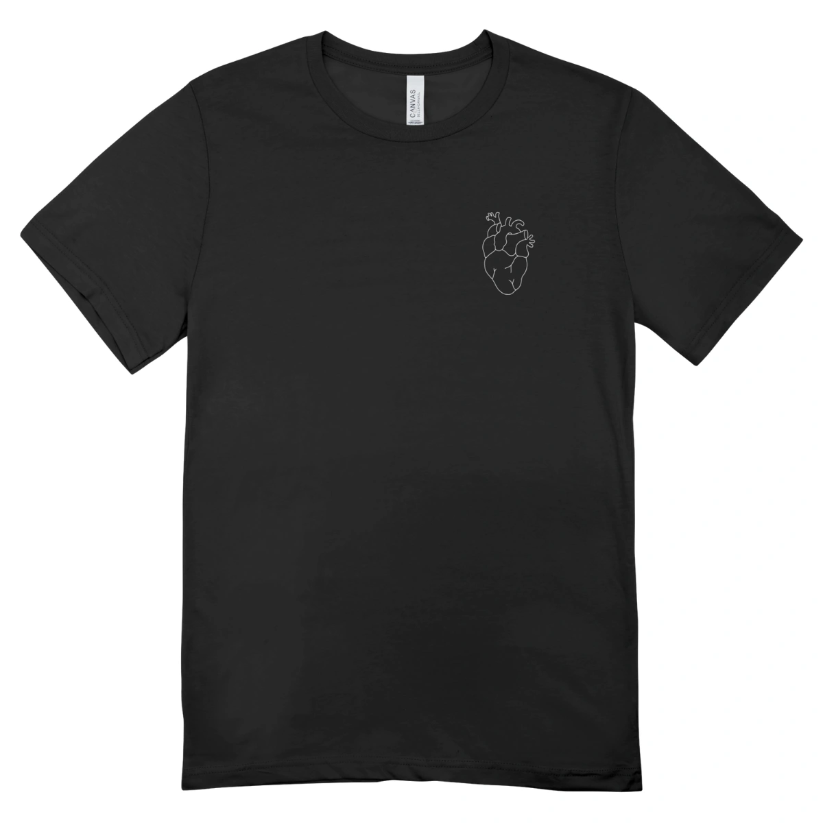 Camisa Feminina Baby Look Heart