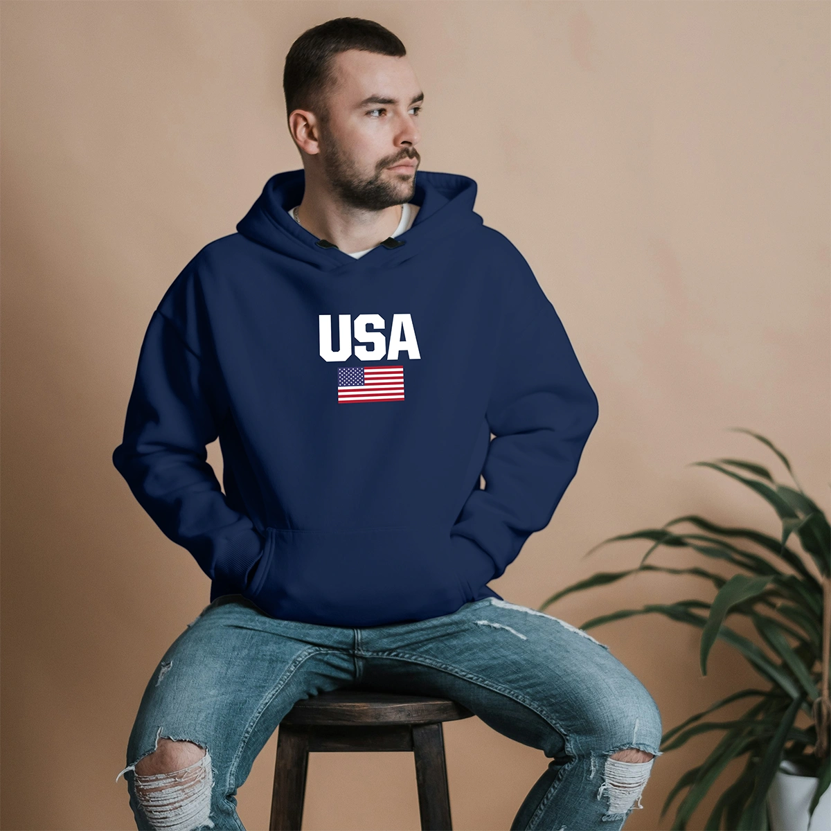 Blusa Moletom Estados Unidos da América USA Com Capuz - Imagem 10