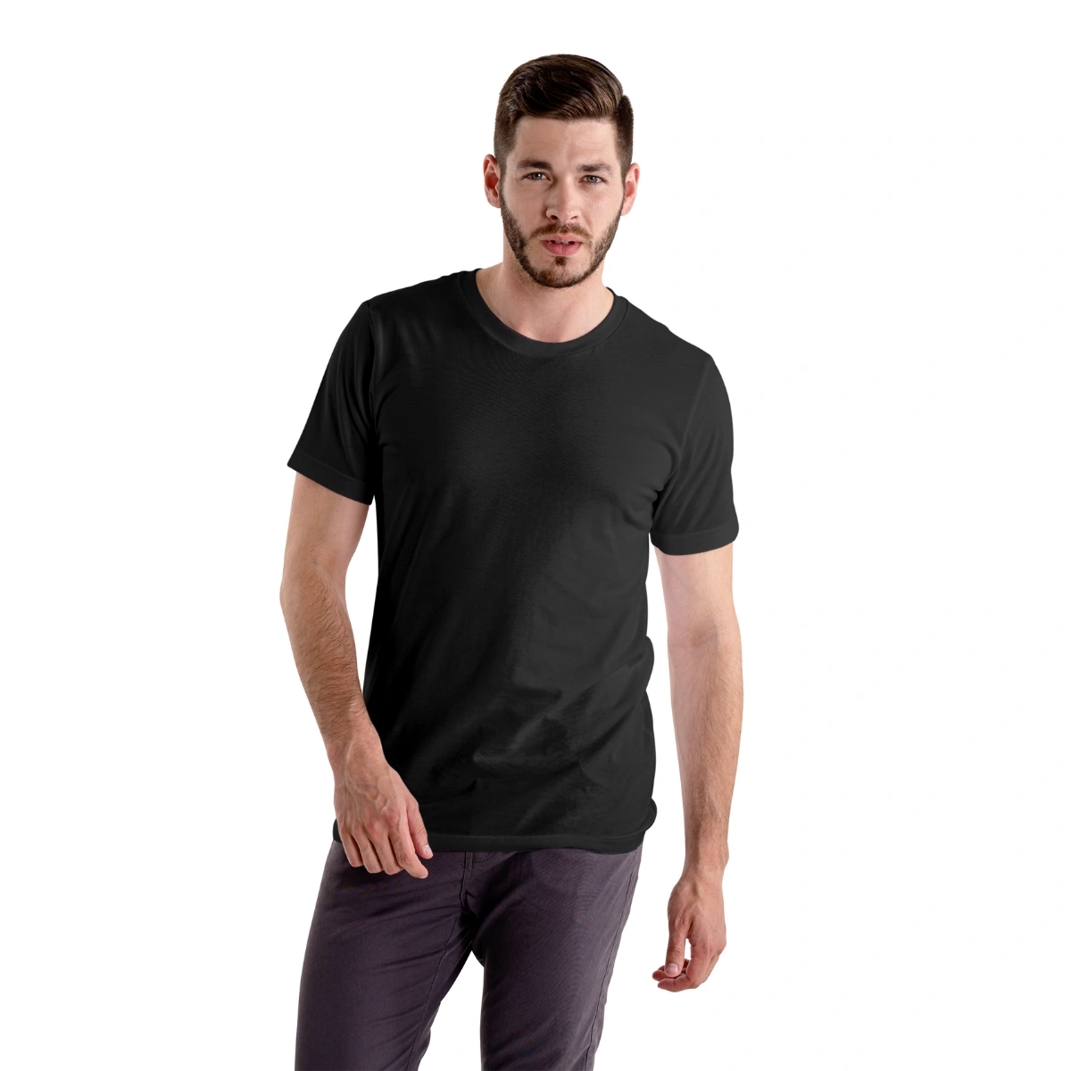 Camiseta Masculina Básica Lisa Algodão Premium - Imagem 7