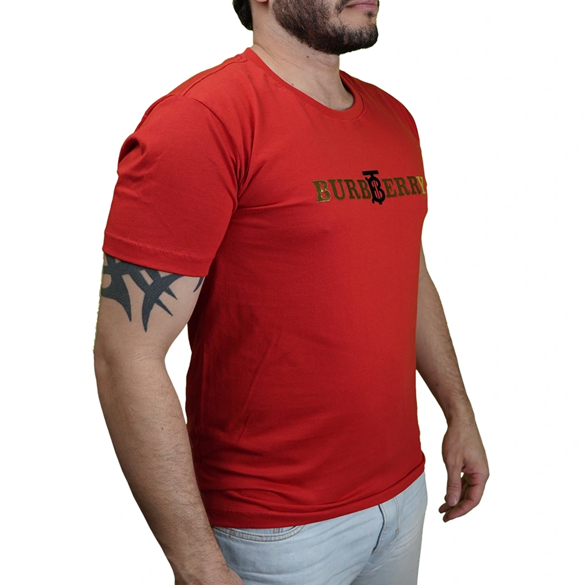 Camisa Masculina Burberry Golden Premium - Imagem 18