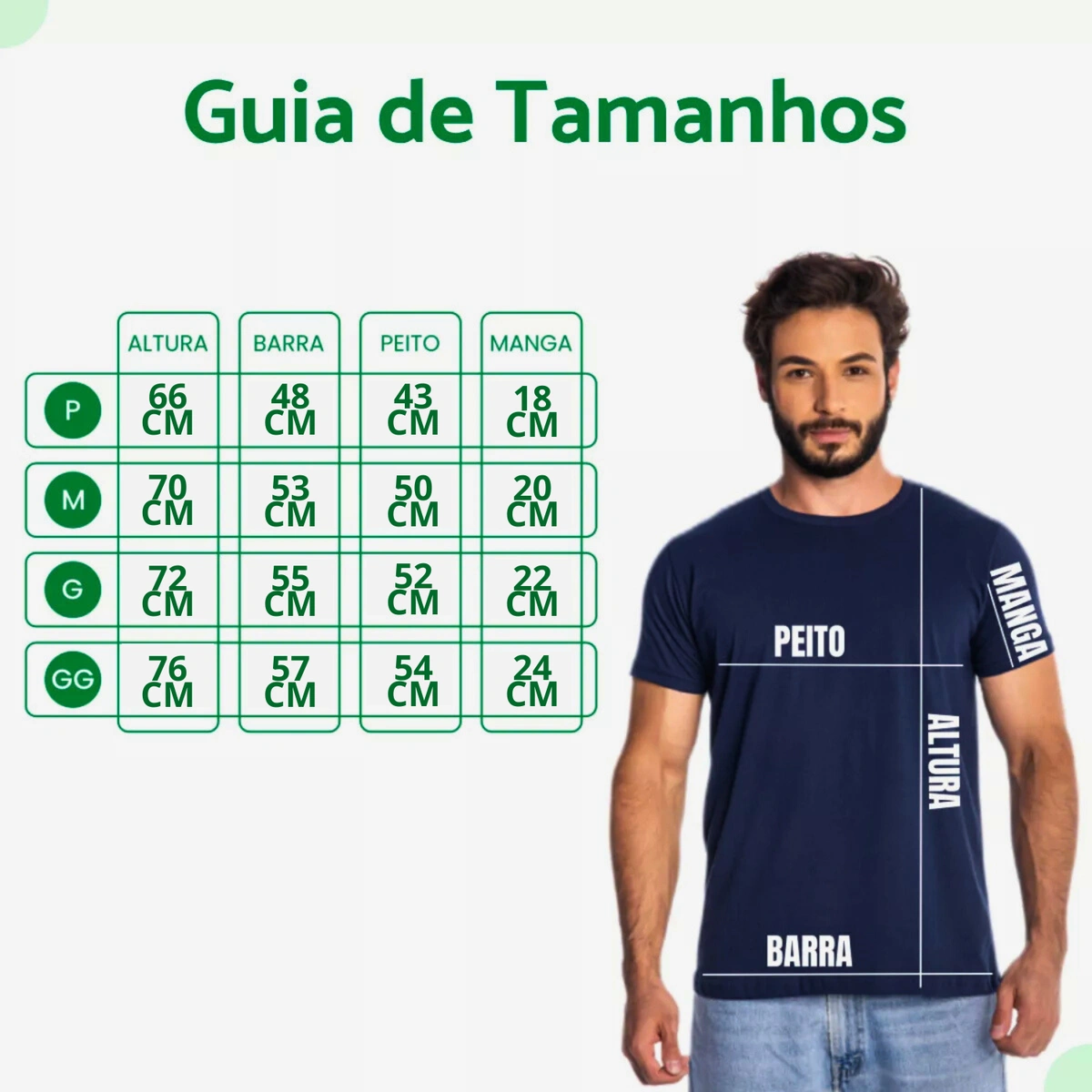 Kit 10 Camisas Masculina Lisa Algodão Premium Abuzze - Imagem 3