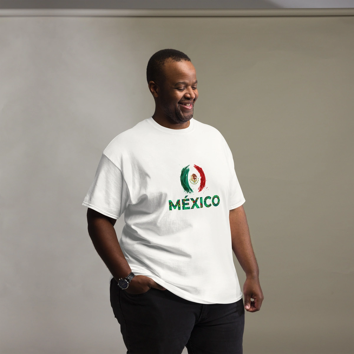 Camiseta Plus Size Bandeira Mexico