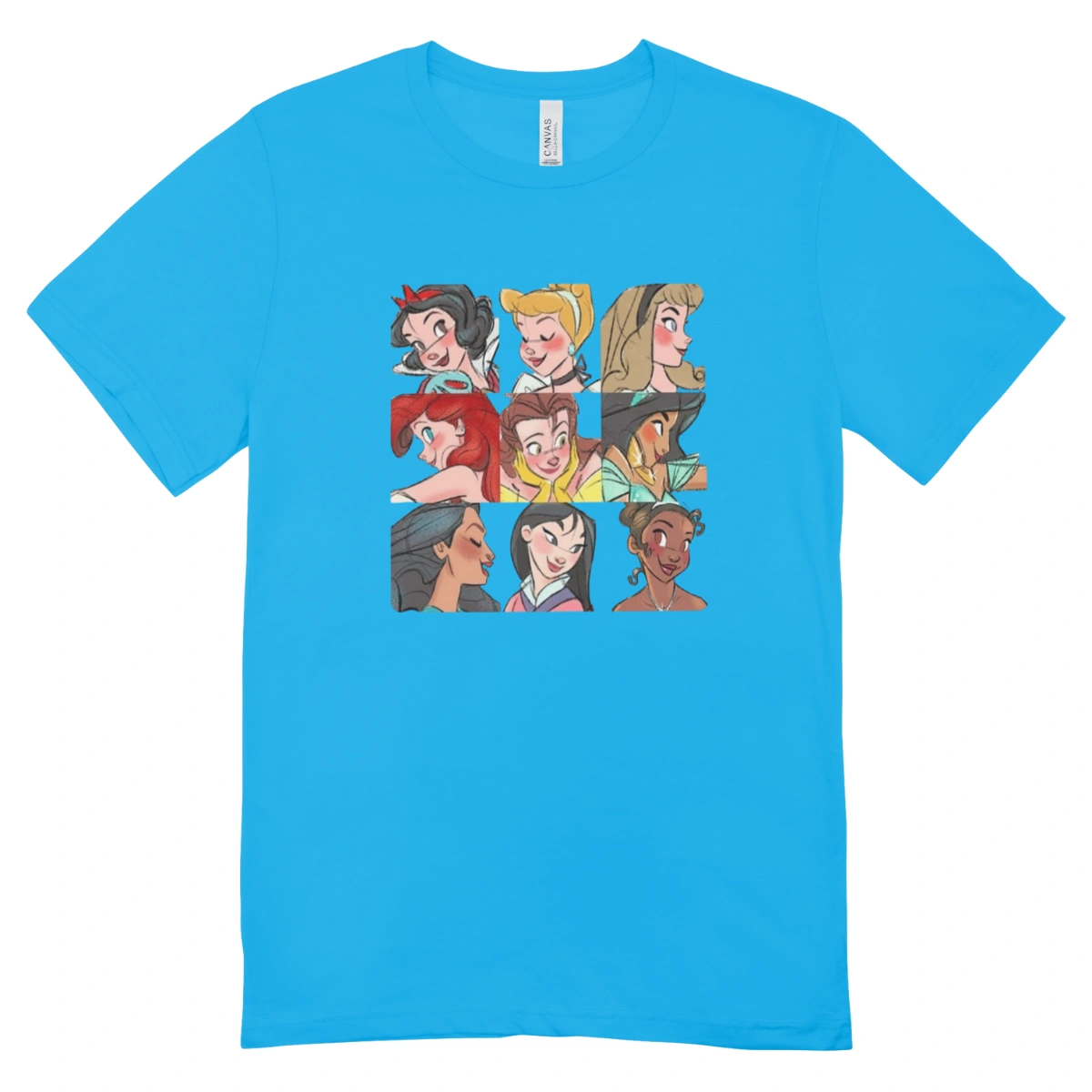 Camisa Feminina Baby Look Princesas das Disney - Imagem 7