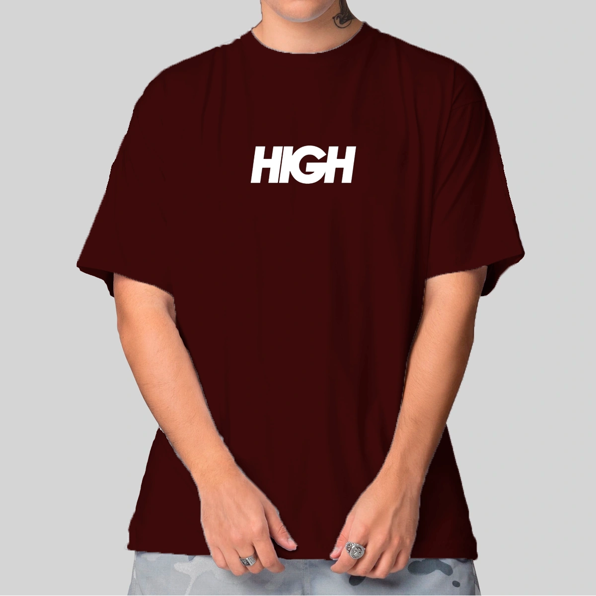 Camiseta Masculina Oversized HIGH - Imagem 9