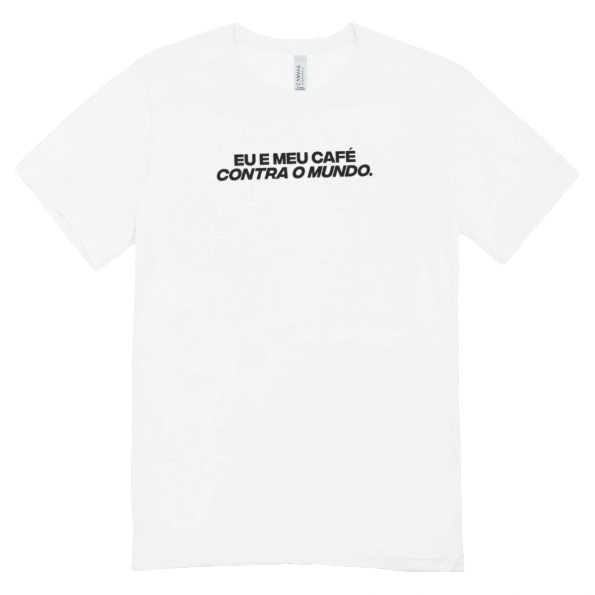 Camisa Feminina Baby Look Café E Coragem
