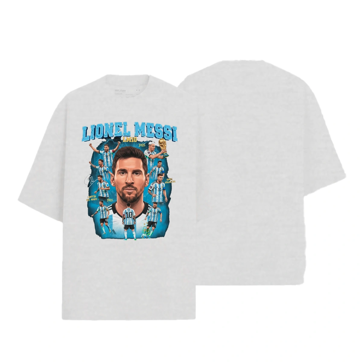 Camiseta Masculina Oversized Messi Argentina - Imagem 17