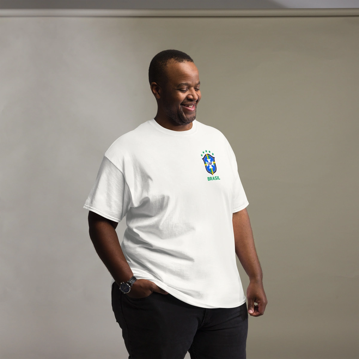 Camiseta Masculina Plus Size Seleção Brasileira - Imagem 11