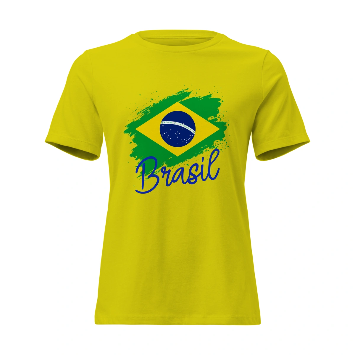 Camisa Feminina Baby Look Bandeira Brasil - Imagem 5