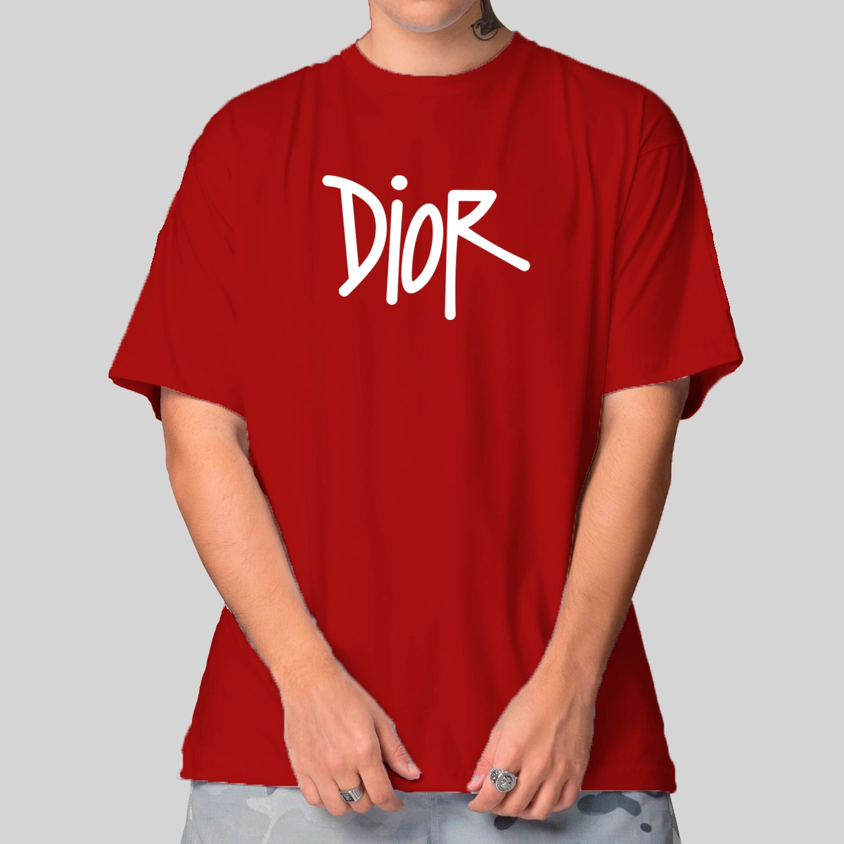 Camiseta Masculina Oversized Dior Written - Imagem 7