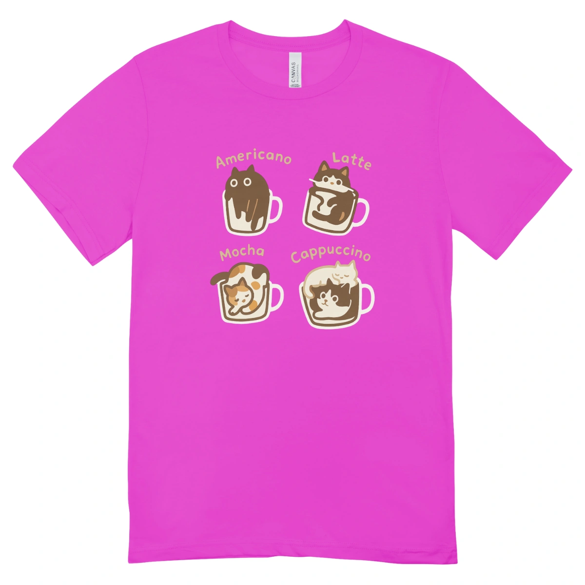 Camisa Feminina Baby Look Coffee Cats - Imagem 11