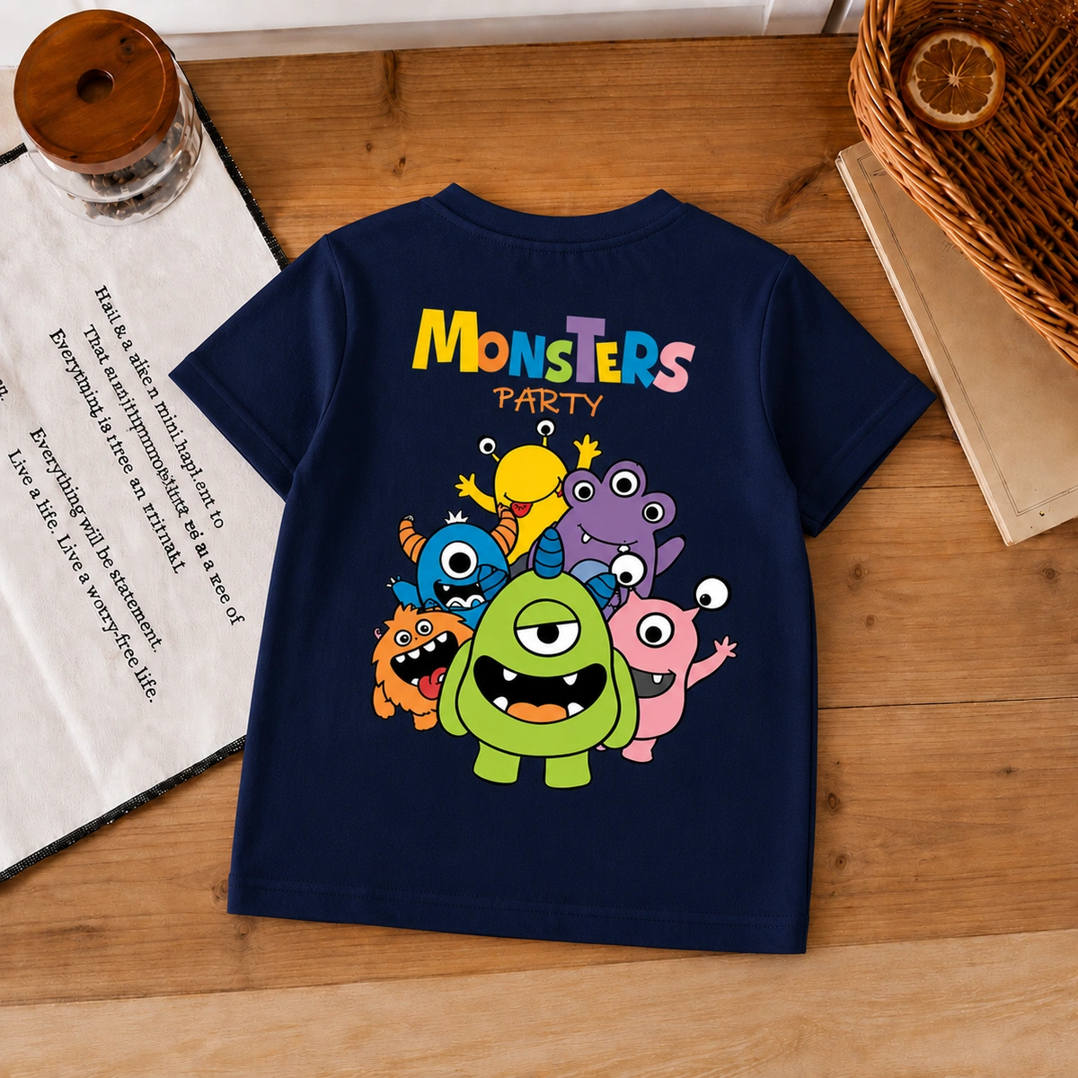 Camiseta Infantil Menino Monsters Party - Imagem 11