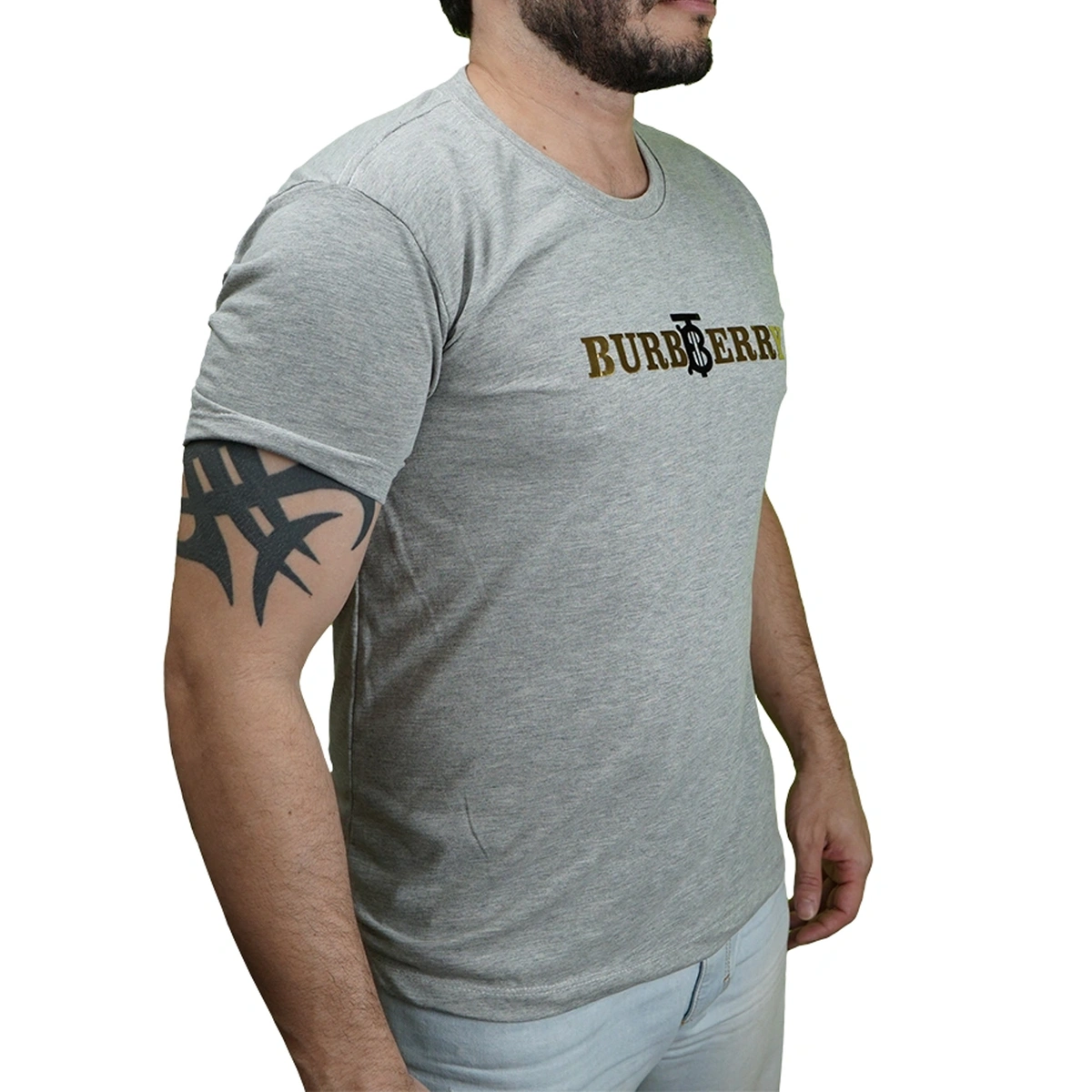 Camisa Masculina Burberry Golden Premium - Imagem 14