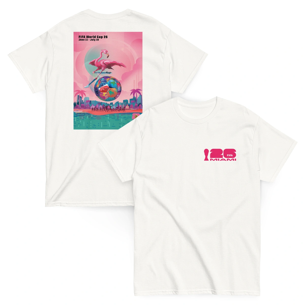 Camiseta Plus Size Masculina Miami Copa do Mundo - Imagem 5