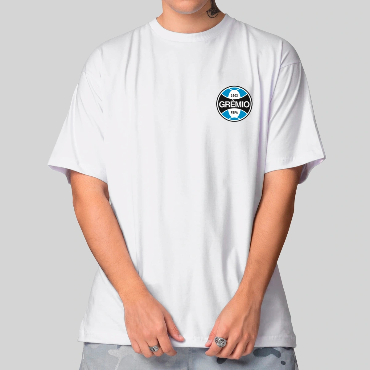 Camiseta Masculina Oversized Grêmio - Imagem 5
