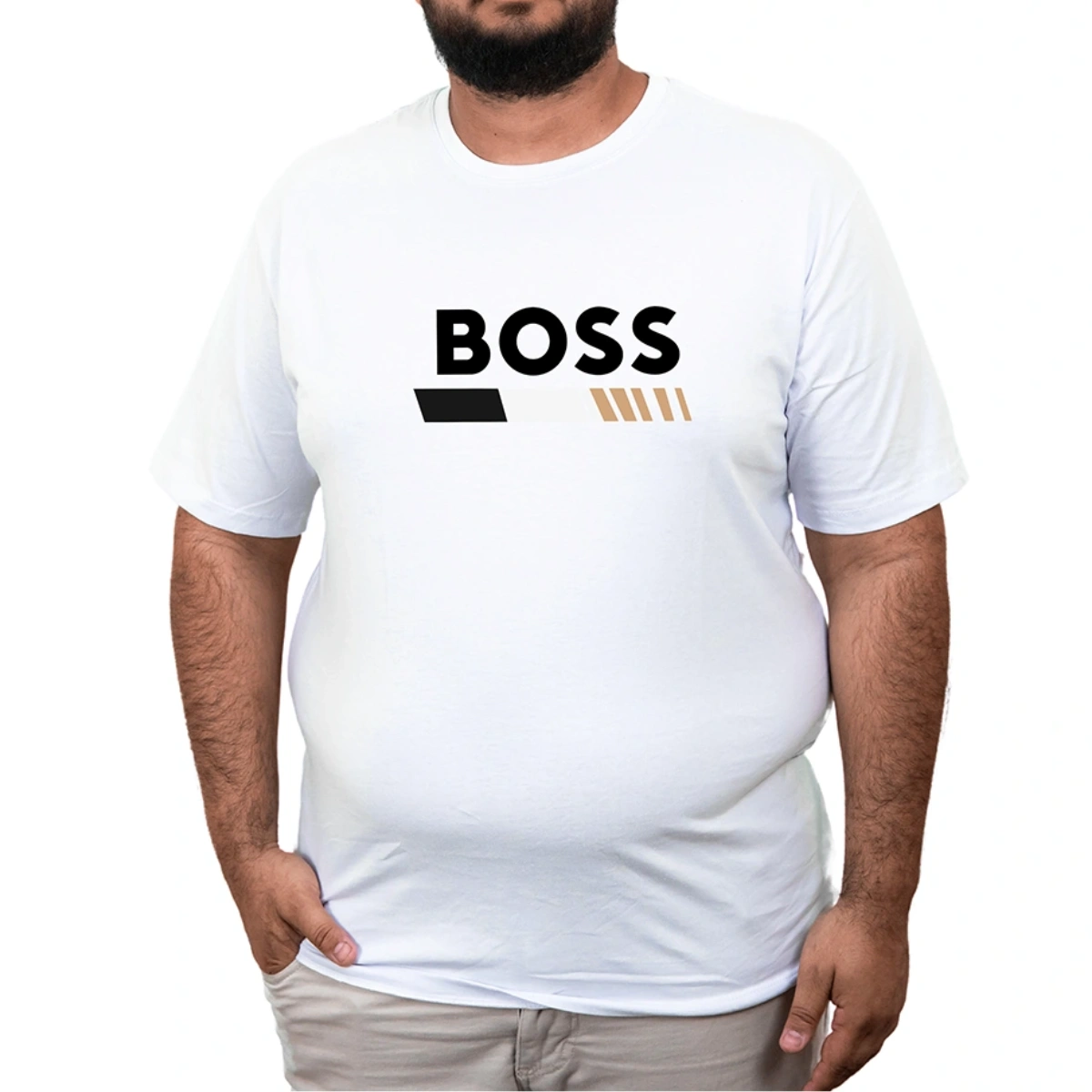 Camisa Masculina Plus Size Hugo Boss Reset