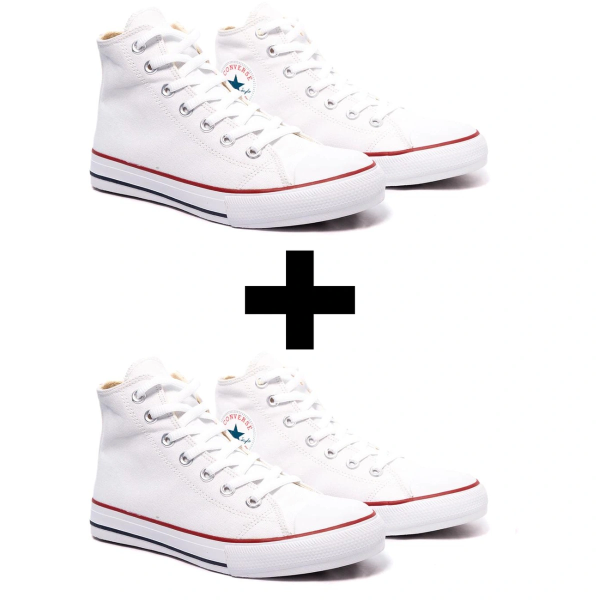 Kit 2 Tênis Botinha All Star Mid Cano Médio Converse - Imagem 2