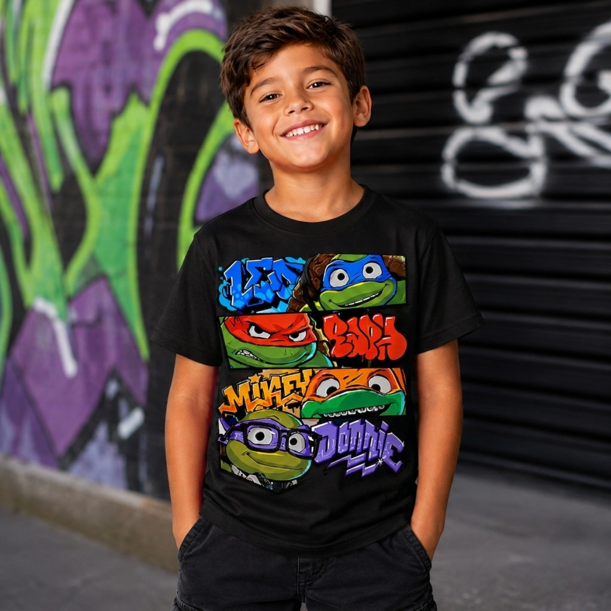 Camiseta Infantil Menino Tartarugas ninjas - Imagem 3