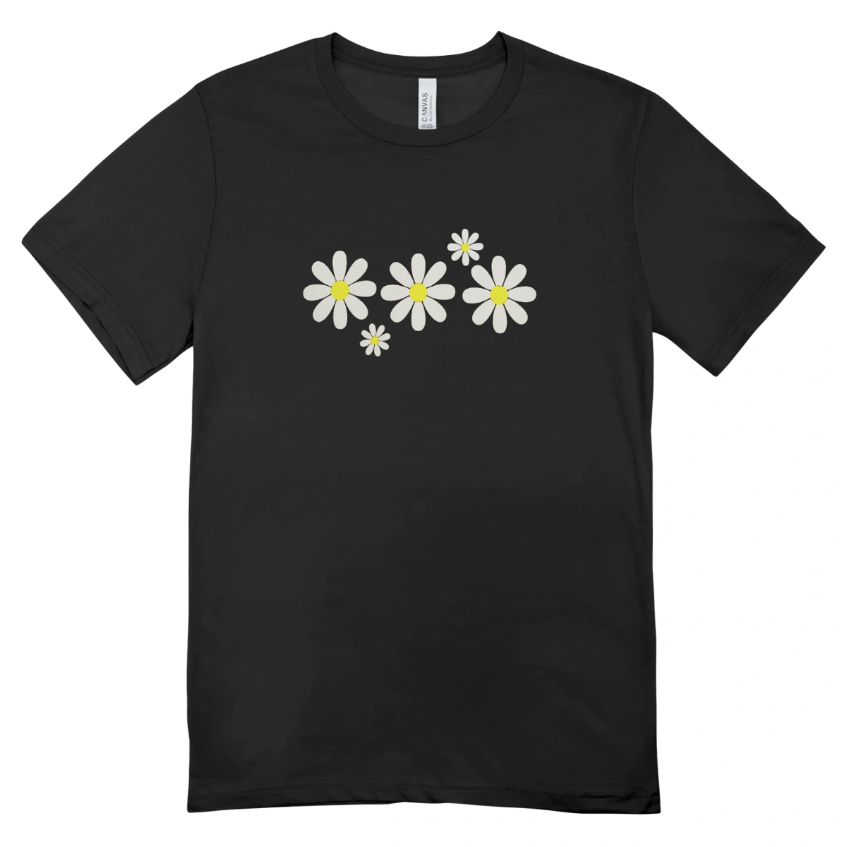 Camisa Feminina Baby Look Flores - Imagem 3