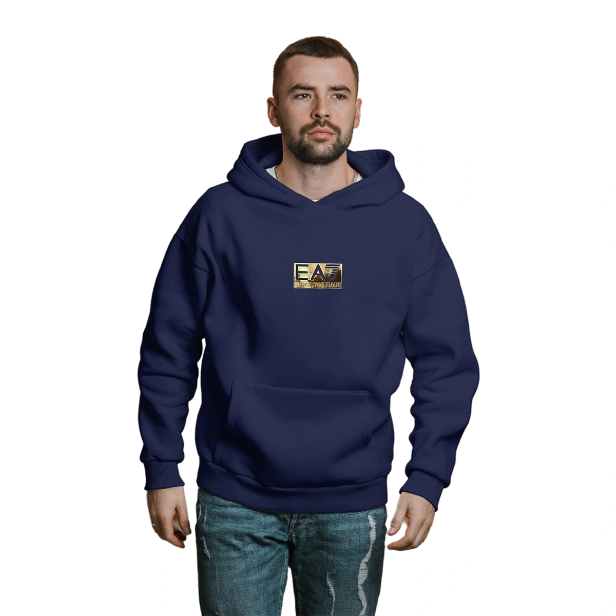 Blusa Moletom Empório Armani EA7 Com Capuz Premium - Imagem 10