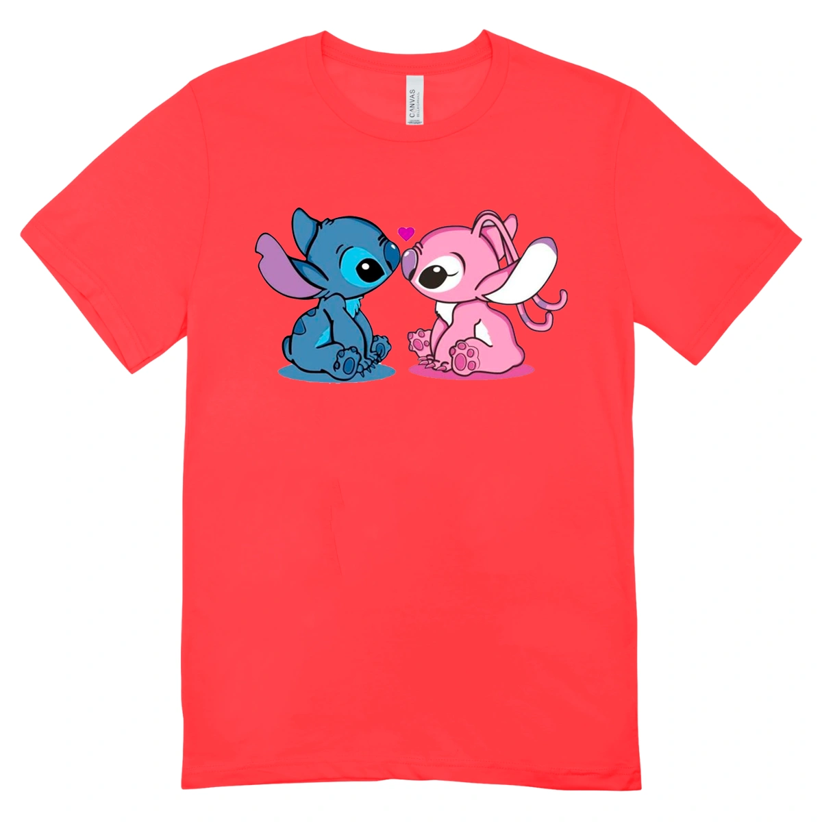 Camisa Feminina Baby Look Stitch and Angel - Imagem 11