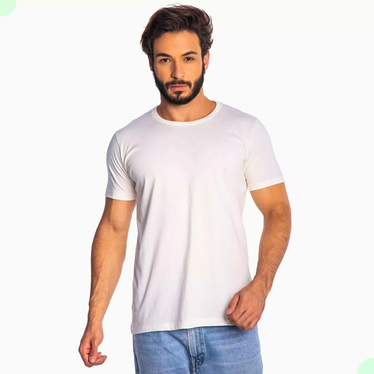 Kit 10 Camisas Masculina Lisa Algodão Premium Abuzze - Imagem 13