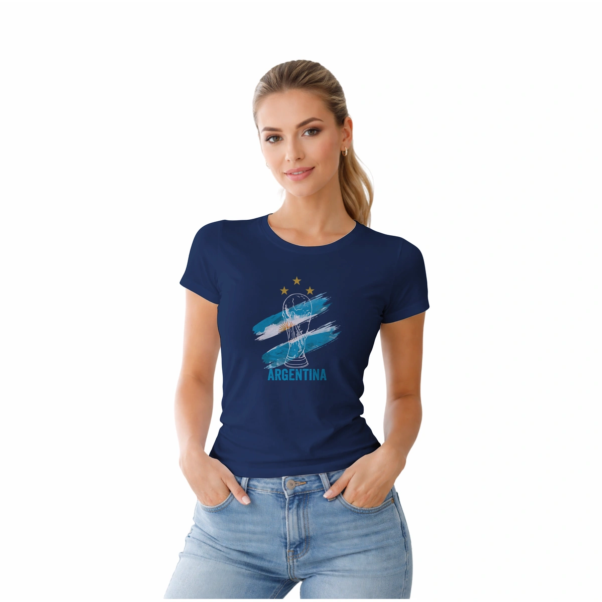 Camisa Feminina Baby Look Argentina Varias Estampas - Imagem 30