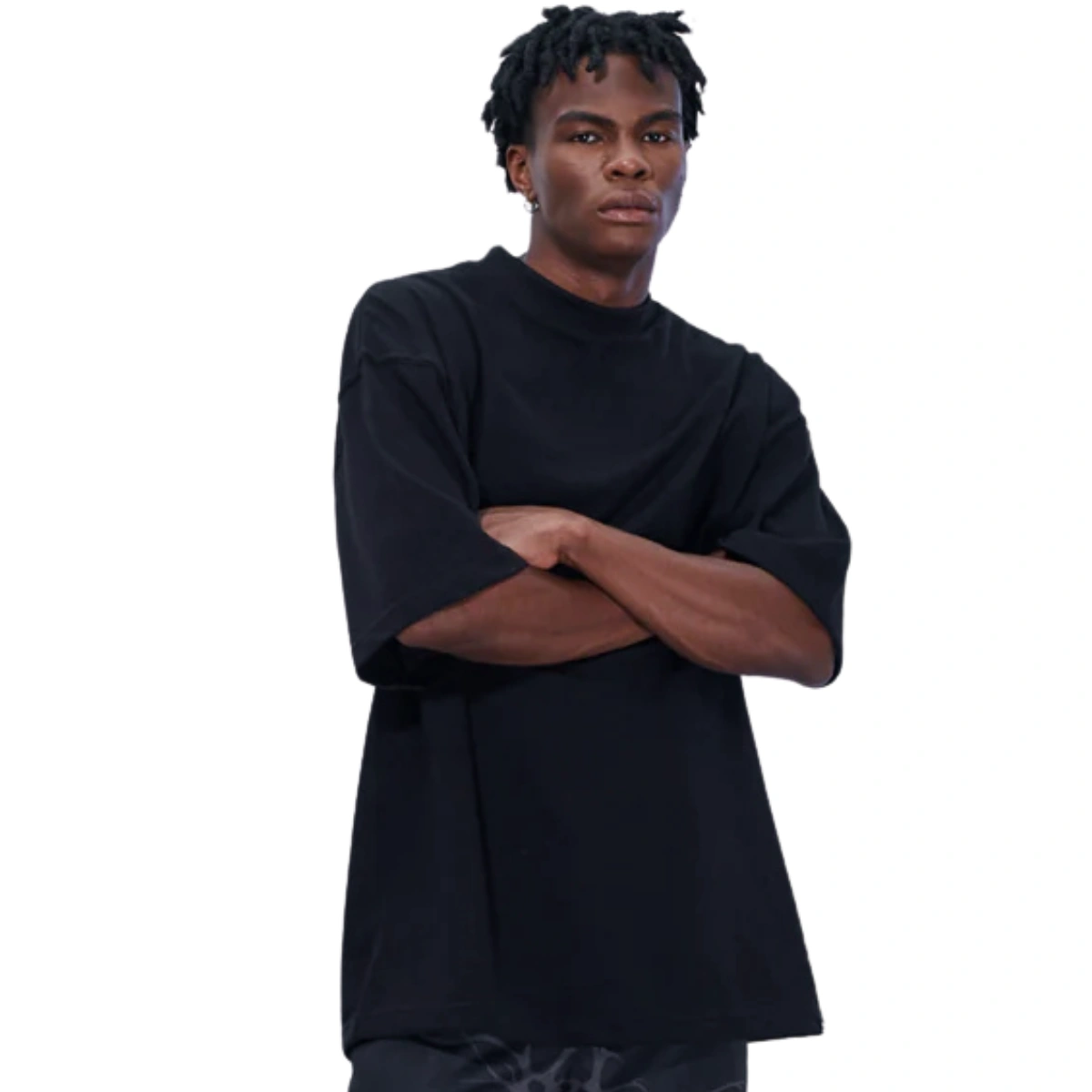 Camiseta Masculina Oversized Básica 100% Algodão Premium Alta Qualidade - Imagem 6