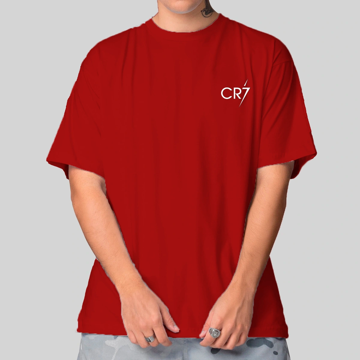 Camiseta Masculina Oversized Cristiano Ronaldo - Imagem 8