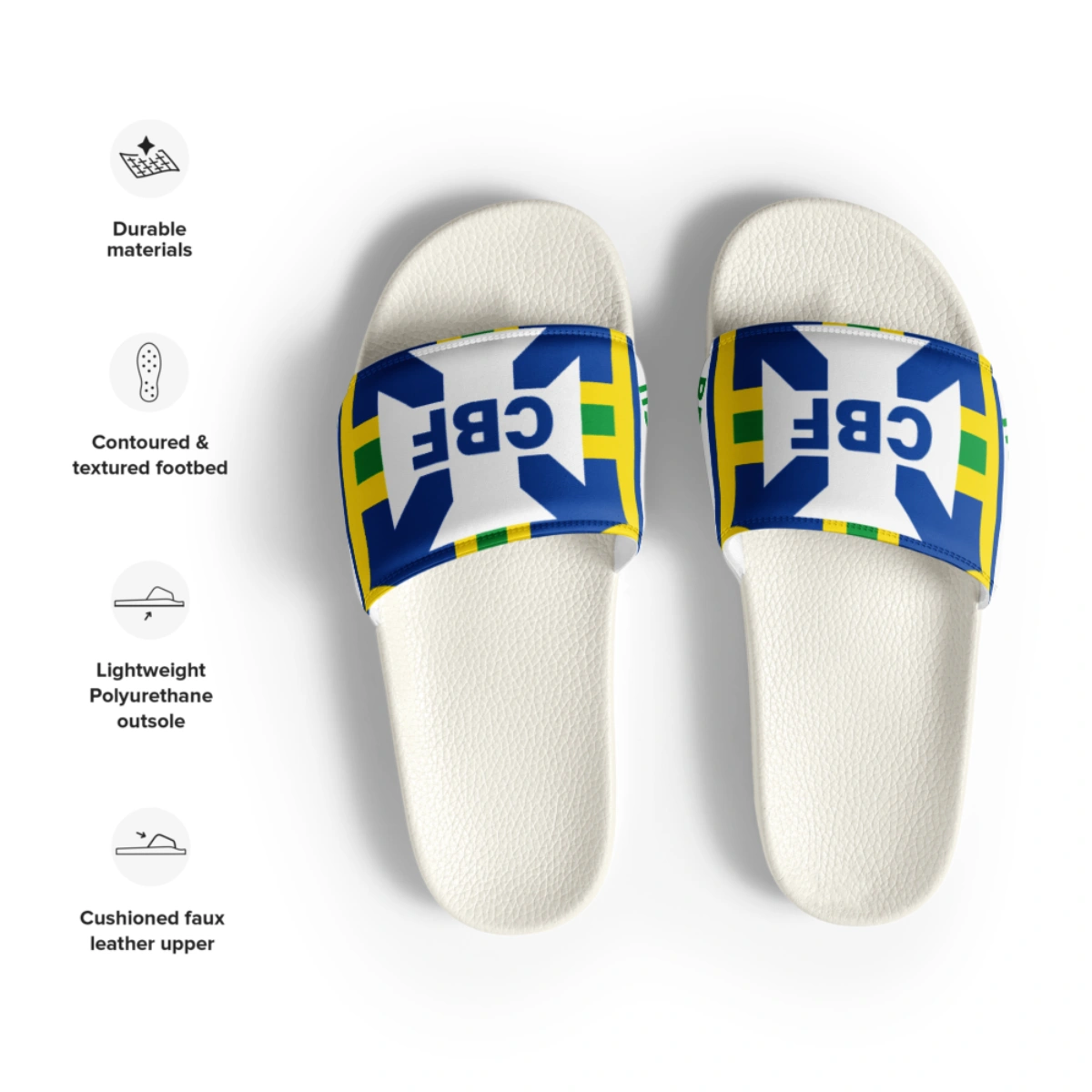 Chinelo Slide Masculino Seleção Brasil Varias Estampas II