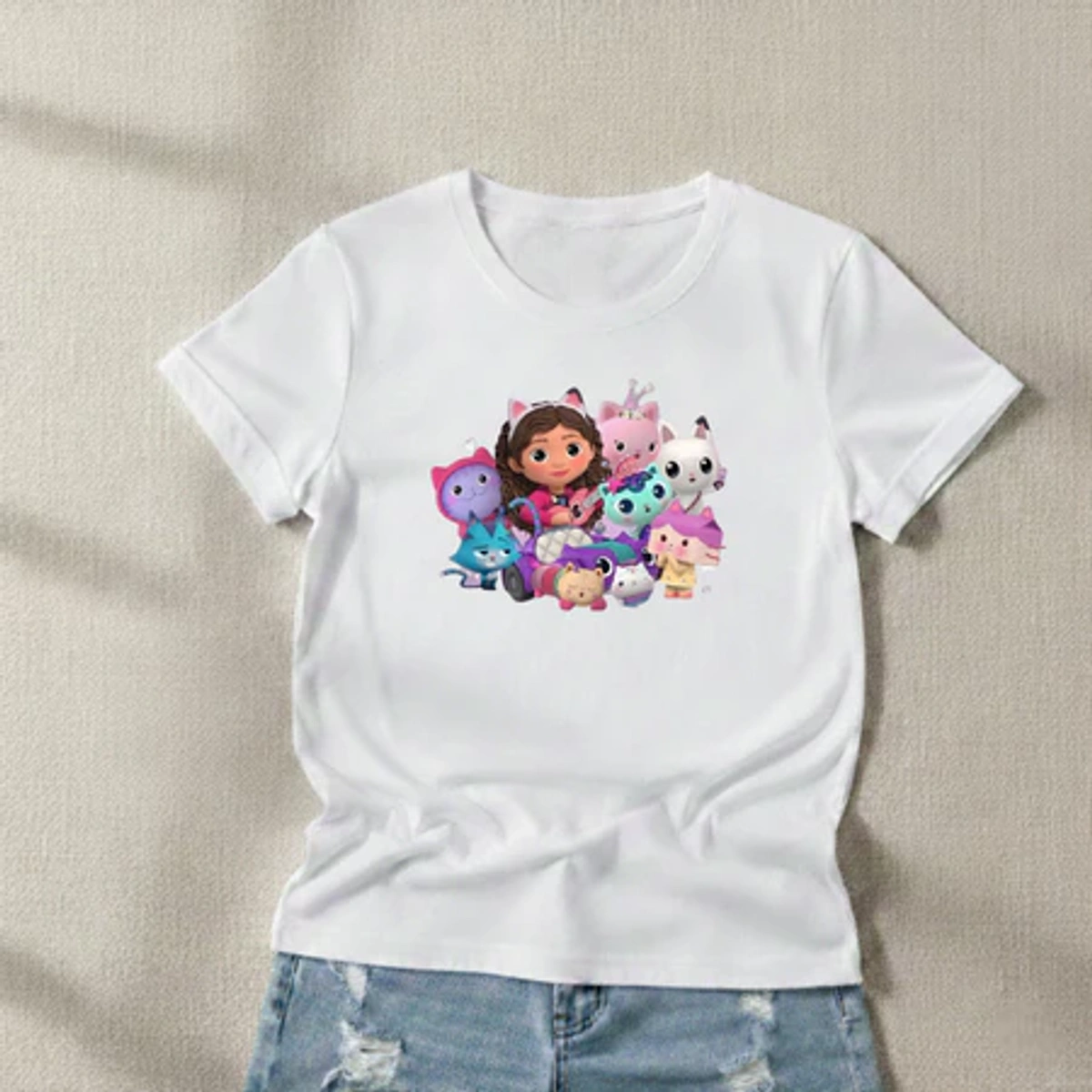 Camiseta Infantil Menina Casa do Gaby e Seus Amigos - Imagem 2