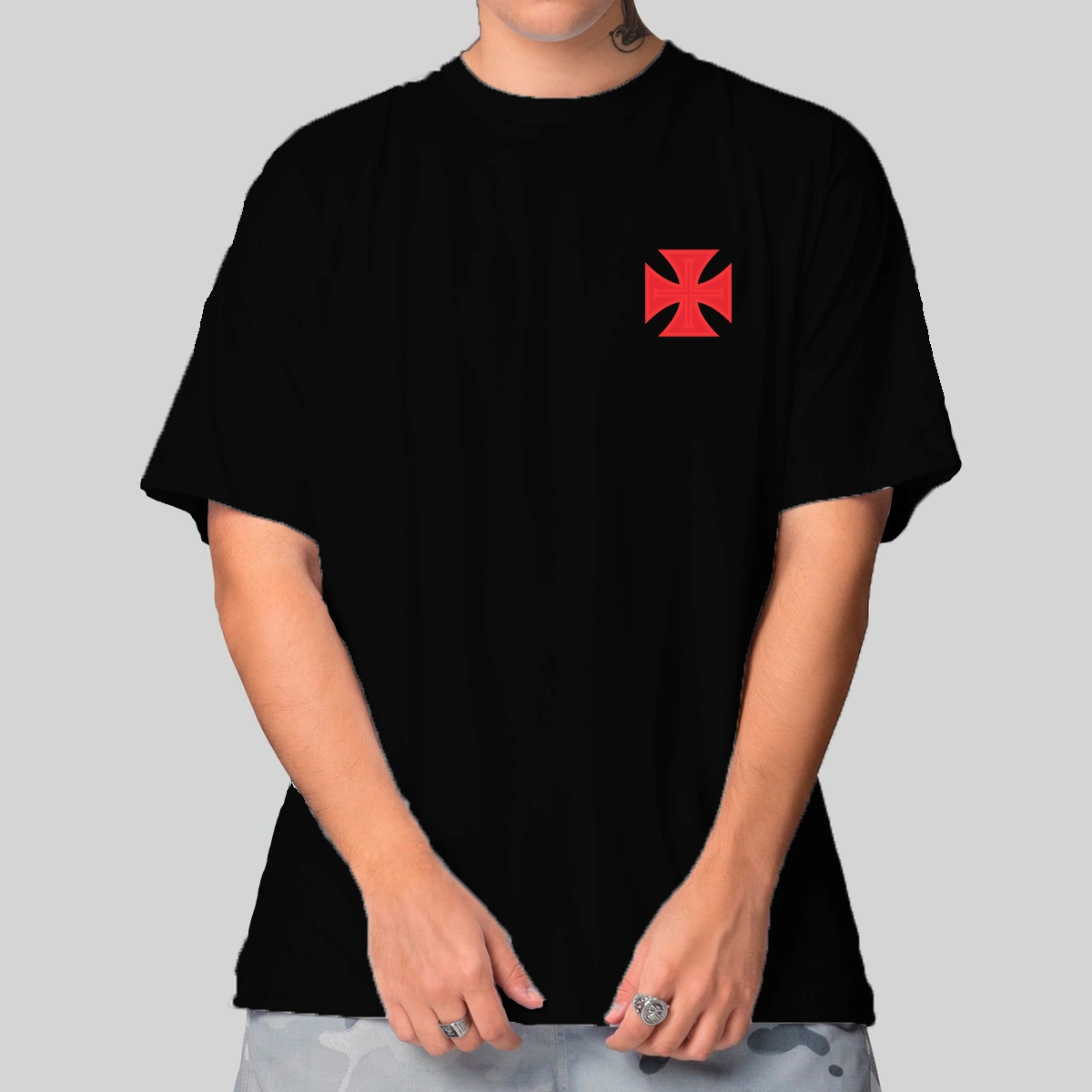 Camiseta Masculina Oversized Vasco da Gama