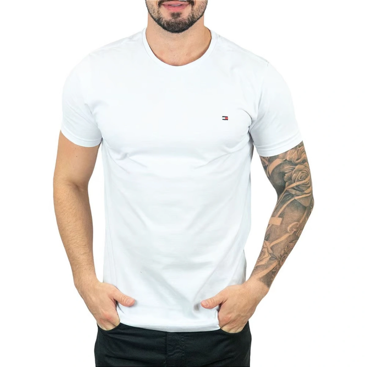 Camisa Tommy Hilfiger Básica Peruana - Imagem 3