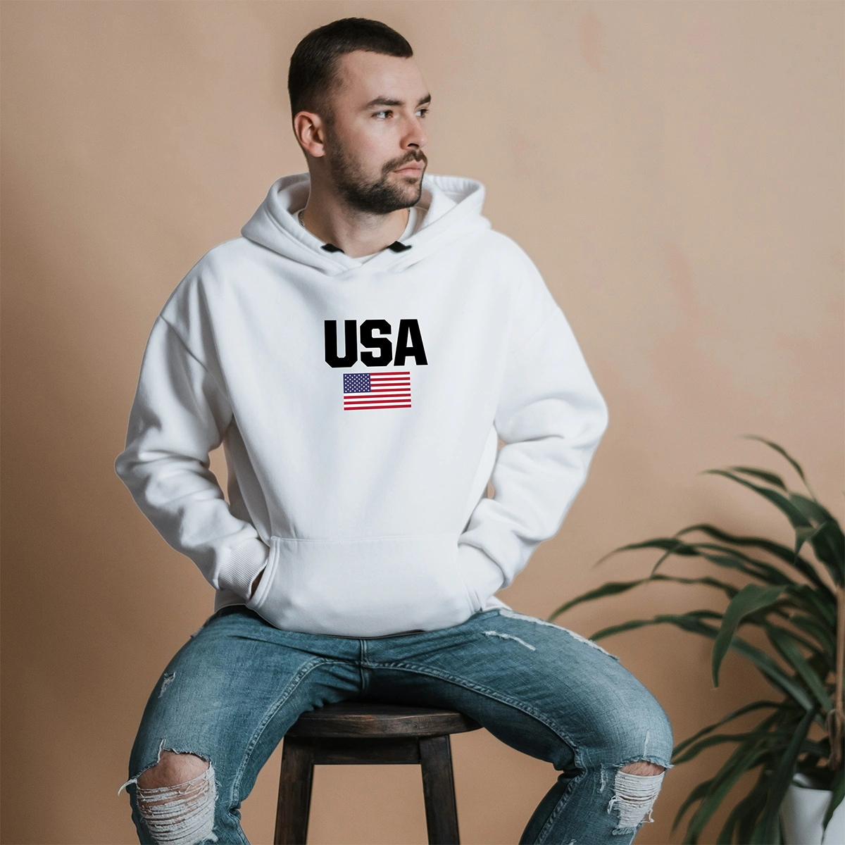 Blusa Moletom Estados Unidos da América USA Com Capuz - Imagem 13