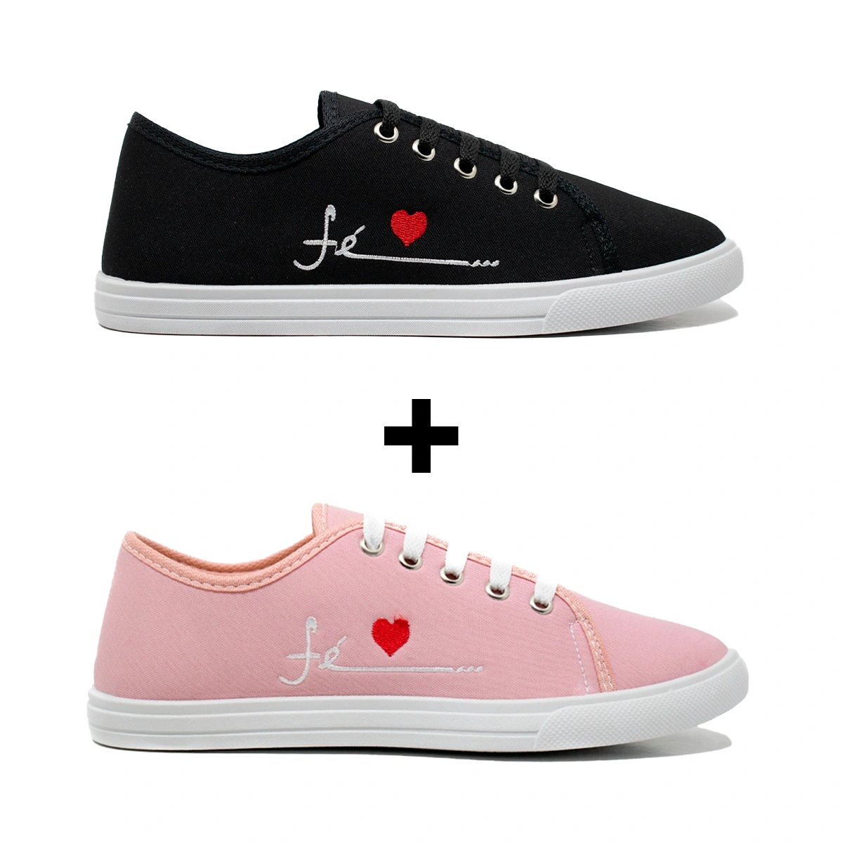 Kit 2 Tênis Feminino Casual FÉ - Imagem 4
