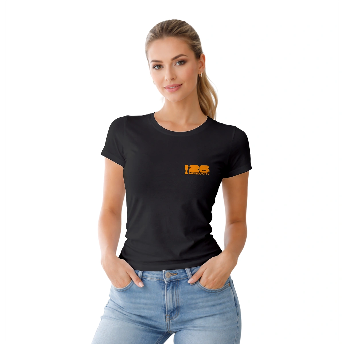 Camisa Feminina Baby Look Cidade do México Copa do Mundo 2026 - Imagem 3