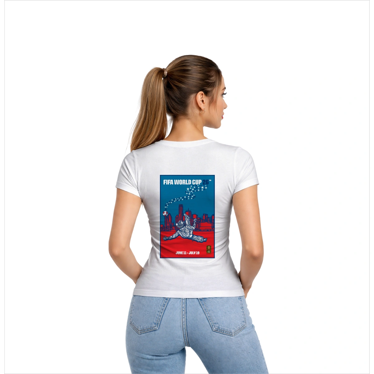 Camisa Feminina Baby Look Dallas Copa do Mundo - Imagem 4