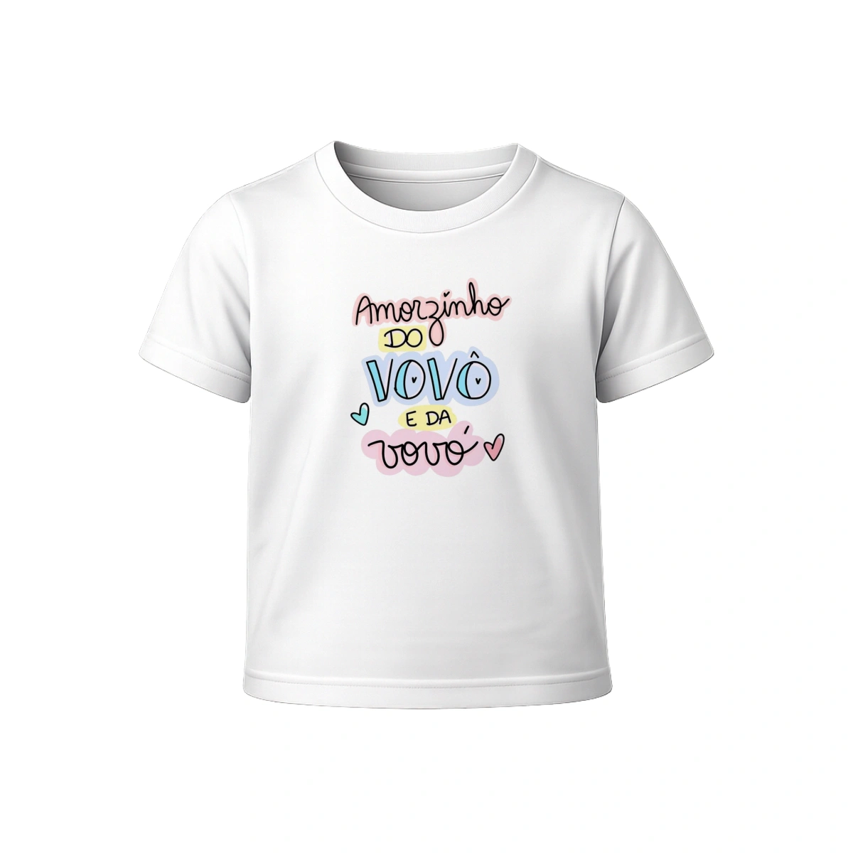 Camiseta Infantil Menina Dia dos Avós Amorzinho do Vovõ e da Vovó