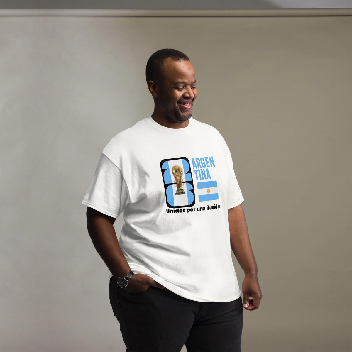 Camisa Masculina Plus Size Argentina Unidos por Una Ilusión - Imagem 11