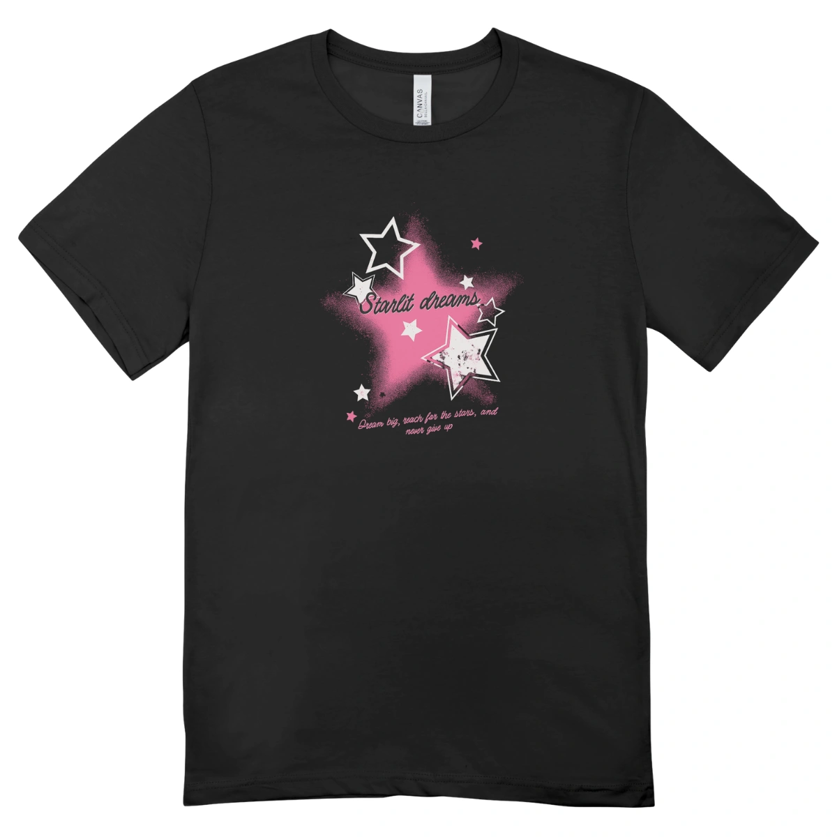 Camisa Feminina Baby Look Starlit Dreams