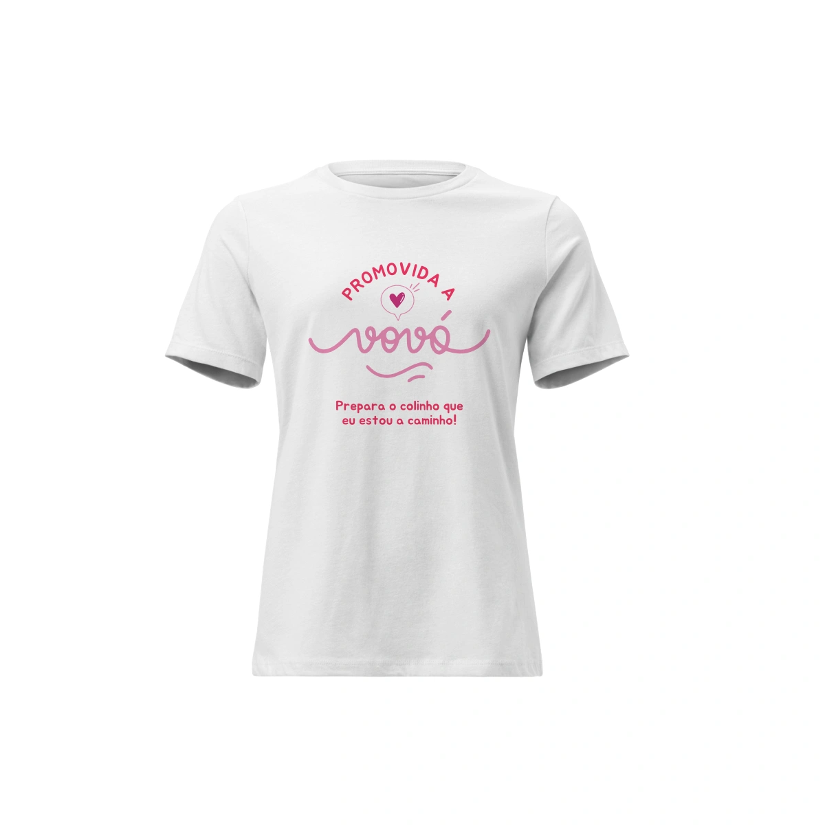 Camisa Feminina Baby Look Dia dos Avós Promovida a Vovó Prepara o Colinho Que Eu Estou a Caminho