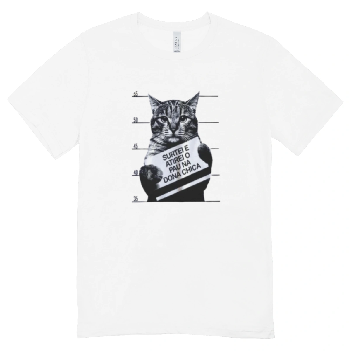 Camisa Feminina Baby Look Gato Foragido