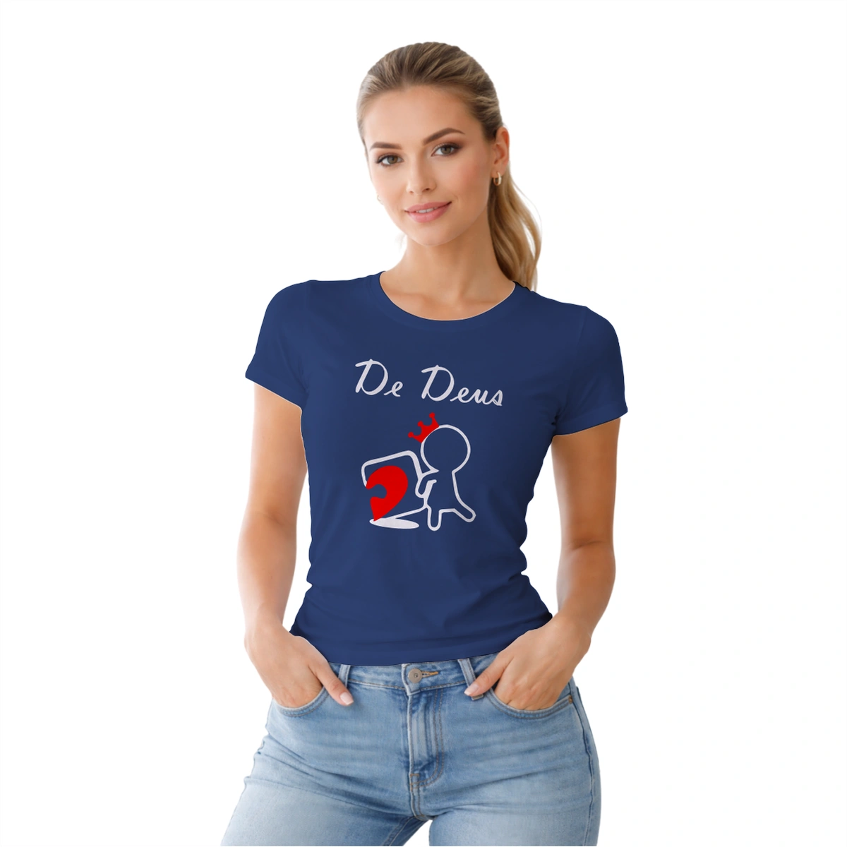 Camisa Feminina Baby Look Dia dos Namorados Metade de Deus - Imagem 3