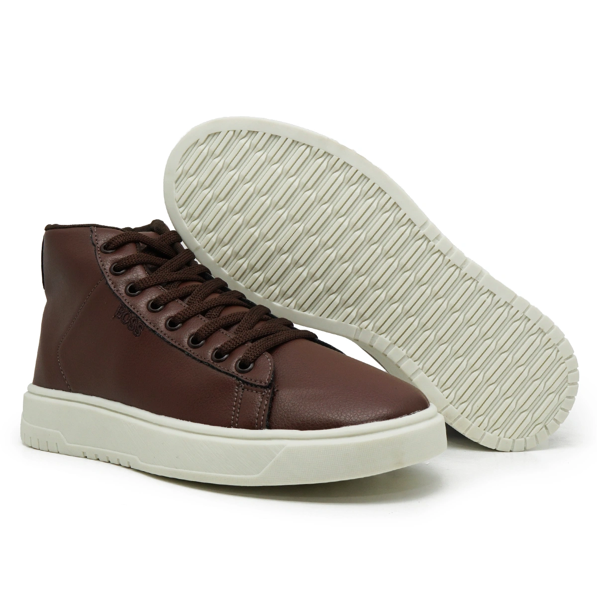 Tênis Masculino Cano Médio Casual Hugo Boss - Imagem 5