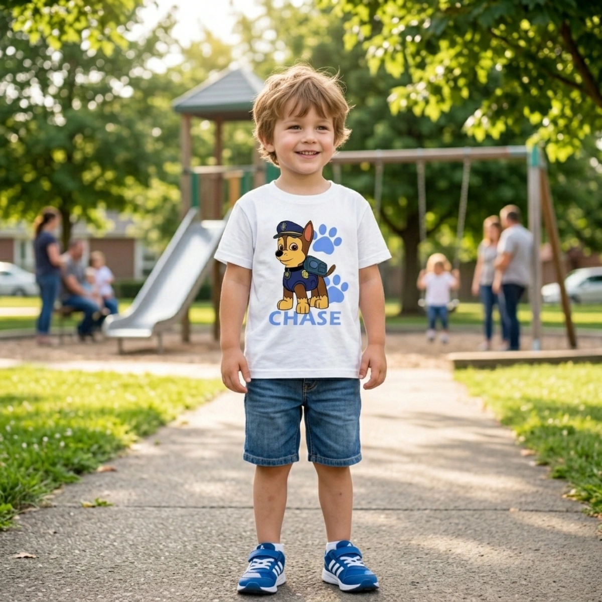 Camiseta Infantil Menino Patrulha Canina Chase - Imagem 3