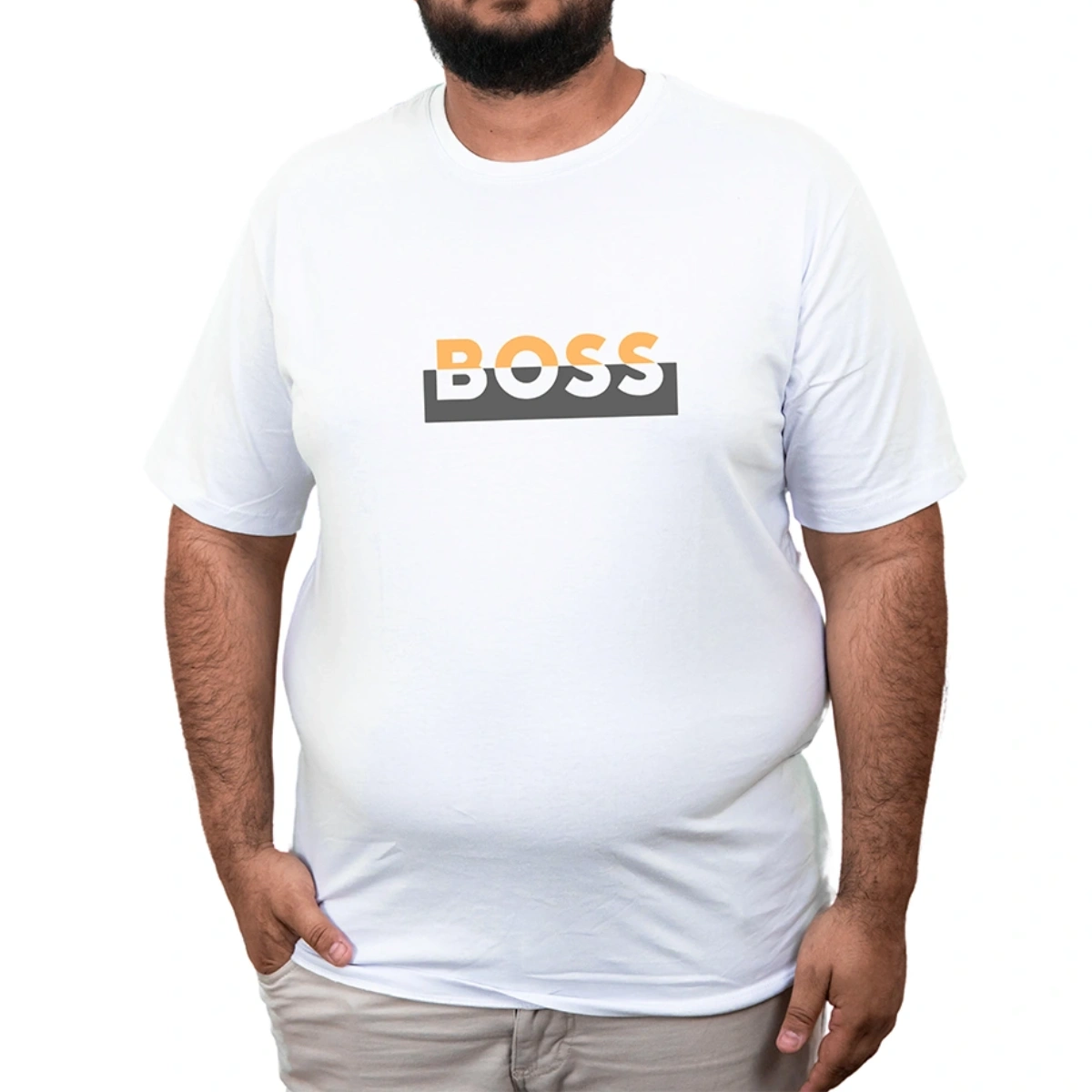 Camisa Masculina Plus Size Hugo Boss Doble Face