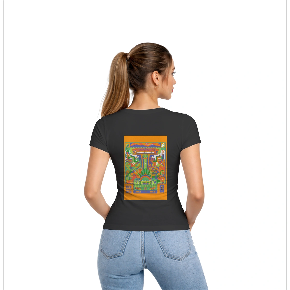 Camisa Feminina Baby Look Cidade do México Copa do Mundo 2026 - Imagem 4